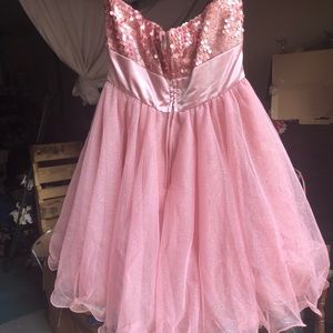 Pink party dress